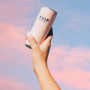 hand holding cbd drink