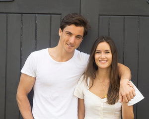 woman and man with brown hair