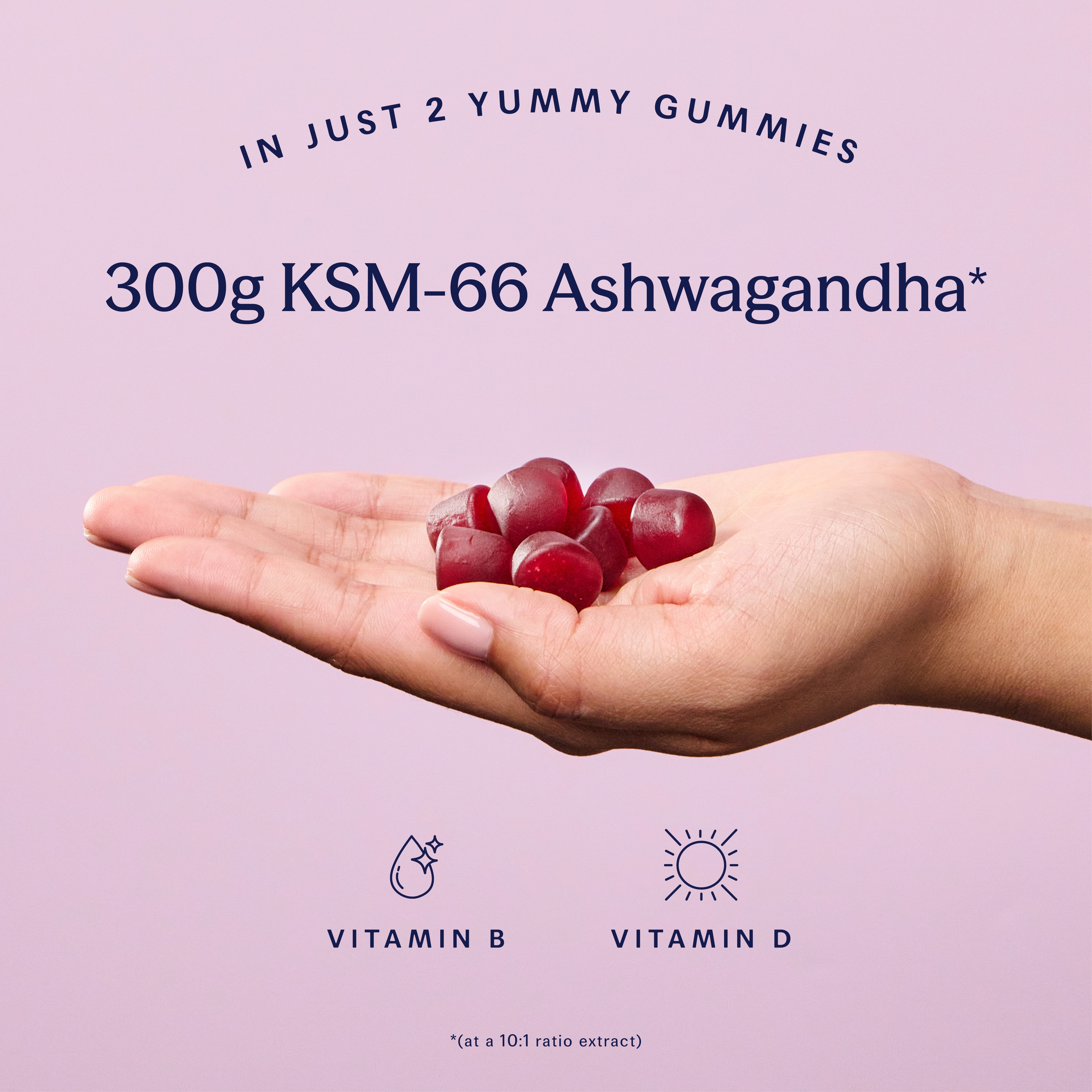 Cherry Ashwagandha & Vitamin D Gummies