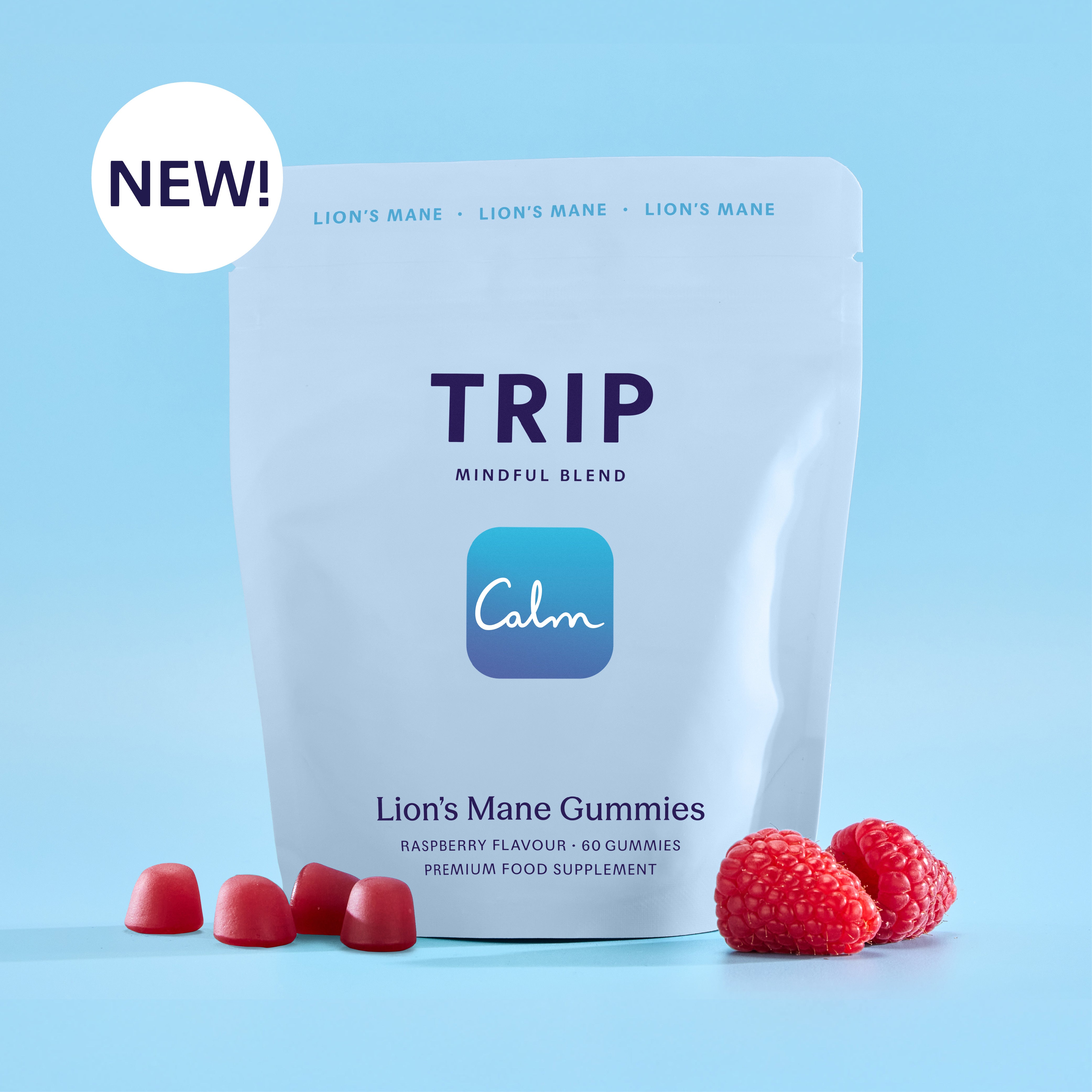 Raspberry Lion’s Mane Gummies