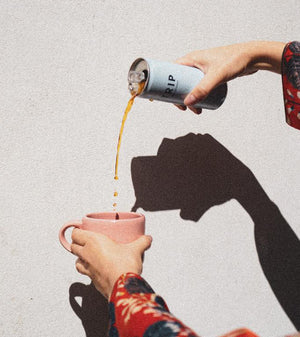 product-featured no-display pouring CBD coffee lifestyle new