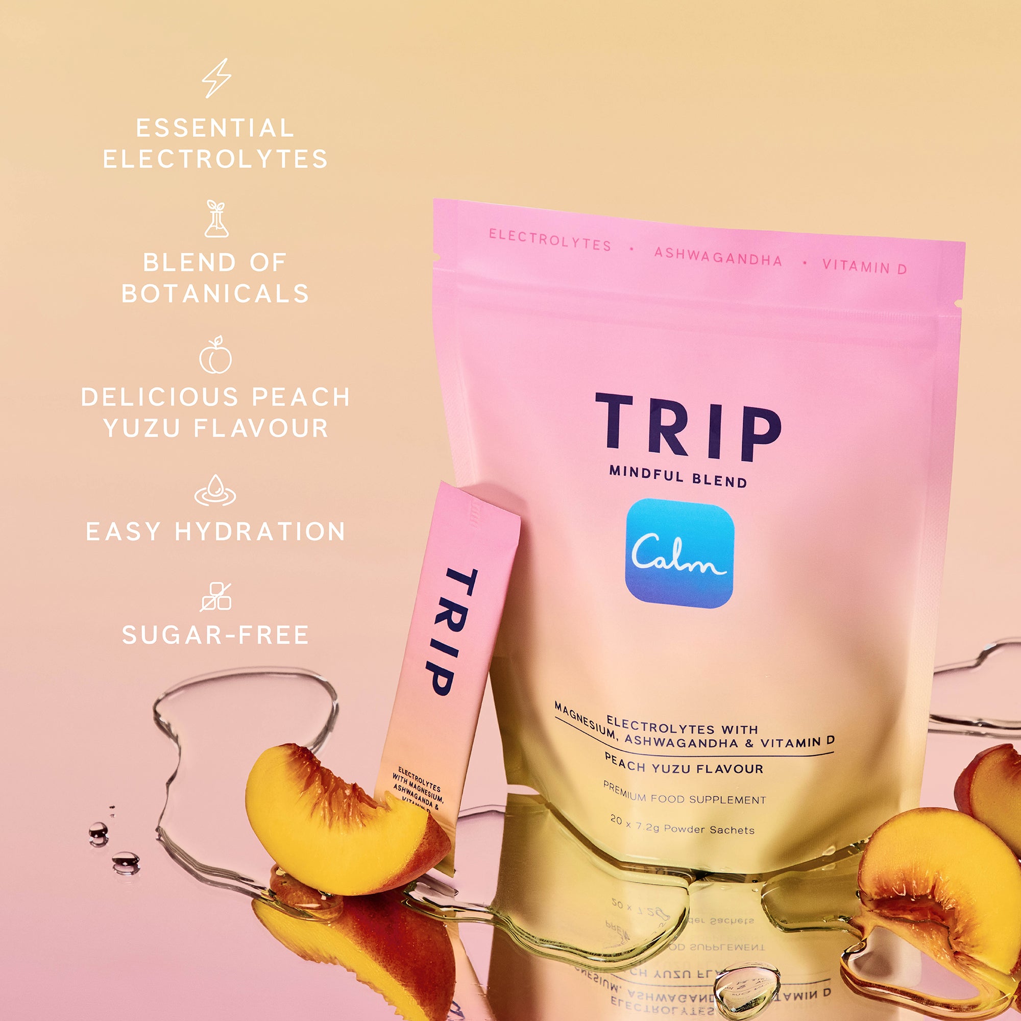 Peach Yuzu Electrolyte Powder