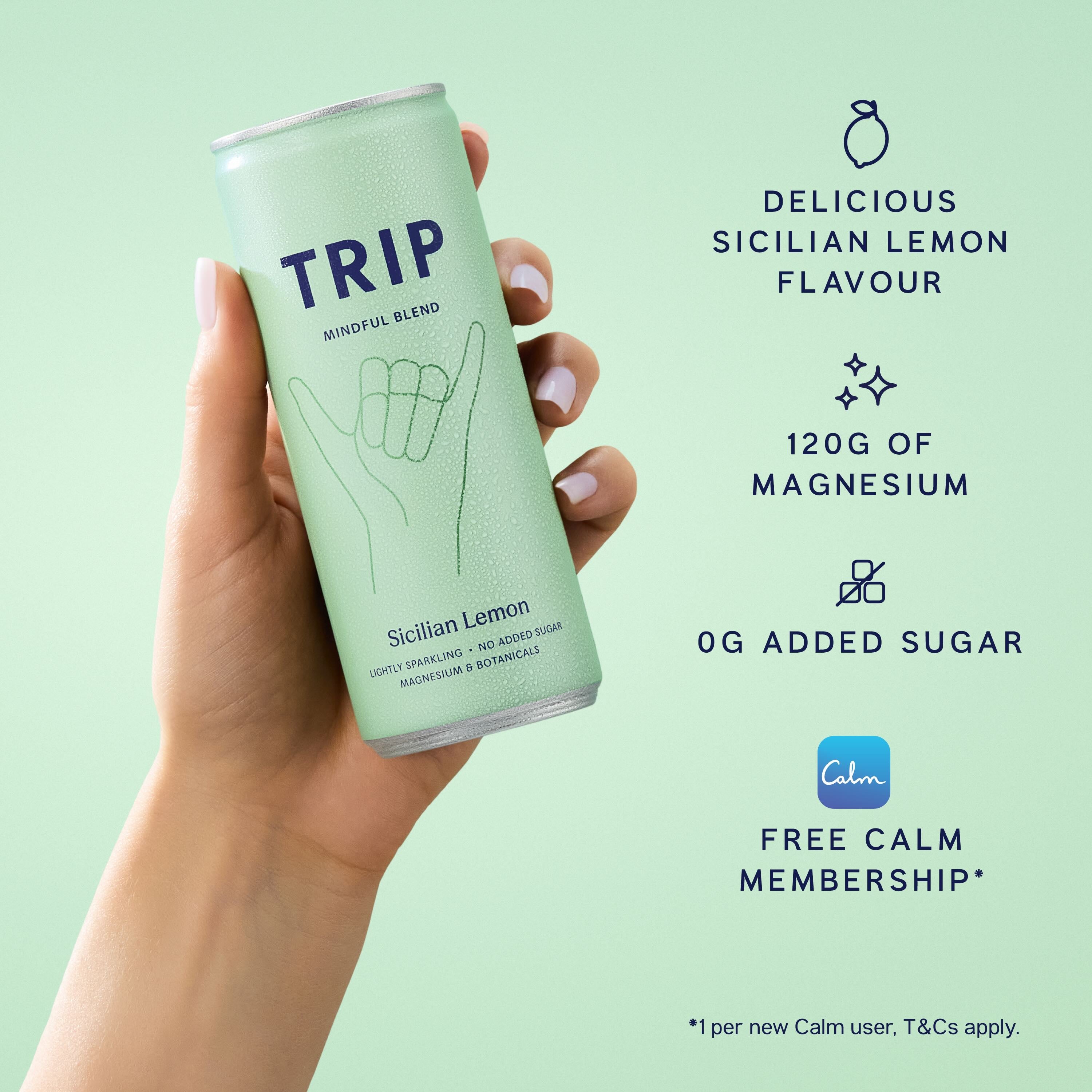 Mindful Blend - Sicilian Lemon Magnesium Drink | TRIP Drinks