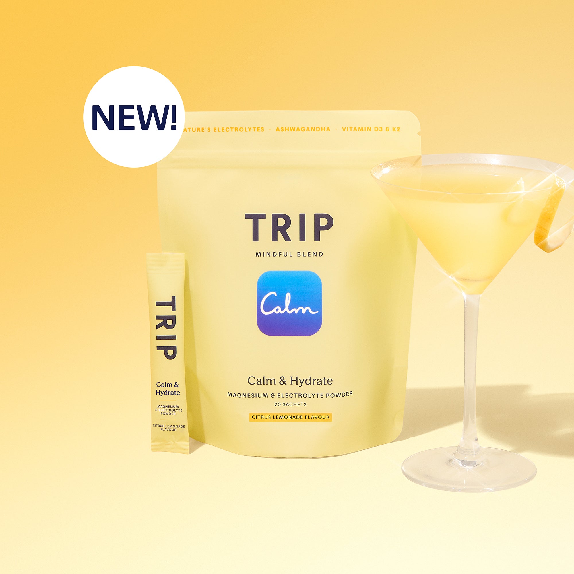 Calm & Hydrate Citrus Lemonade Electrolyte Powder