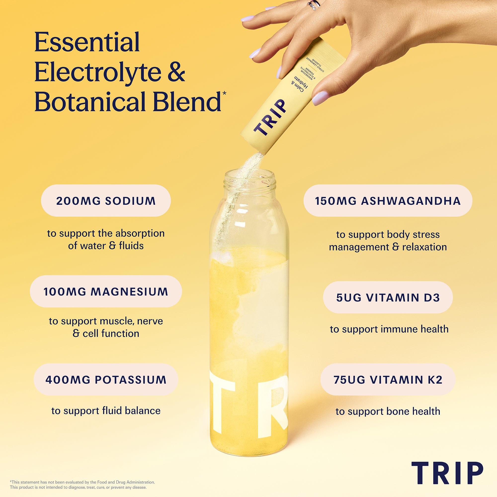 Calm & Hydrate Citrus Lemonade Electrolyte Powder