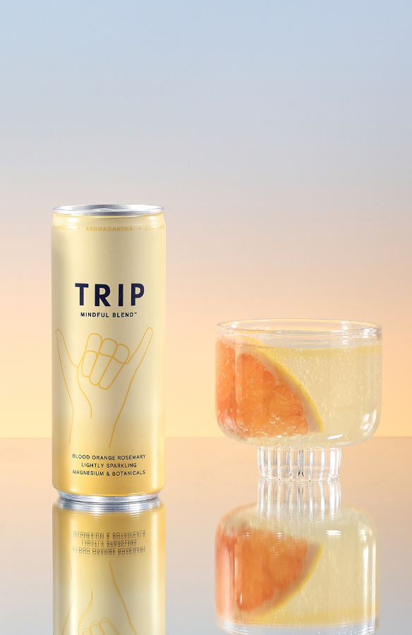 trip cbd infused peach ginger